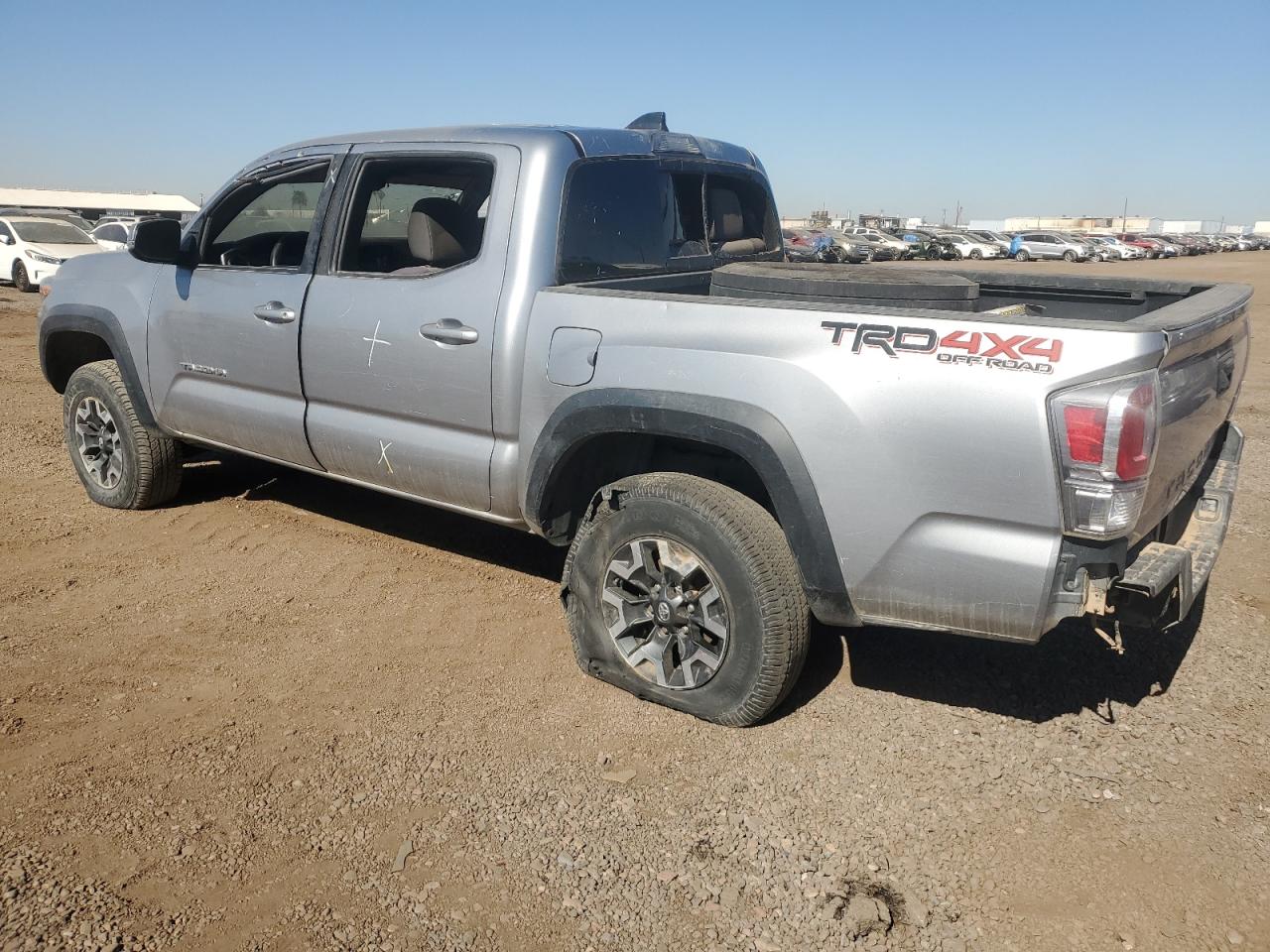 2021 Toyota Tacoma VIN 5TFCZ5AN9MX271713 Copart auction photo, rear end / vandalism damage thumbnail 2