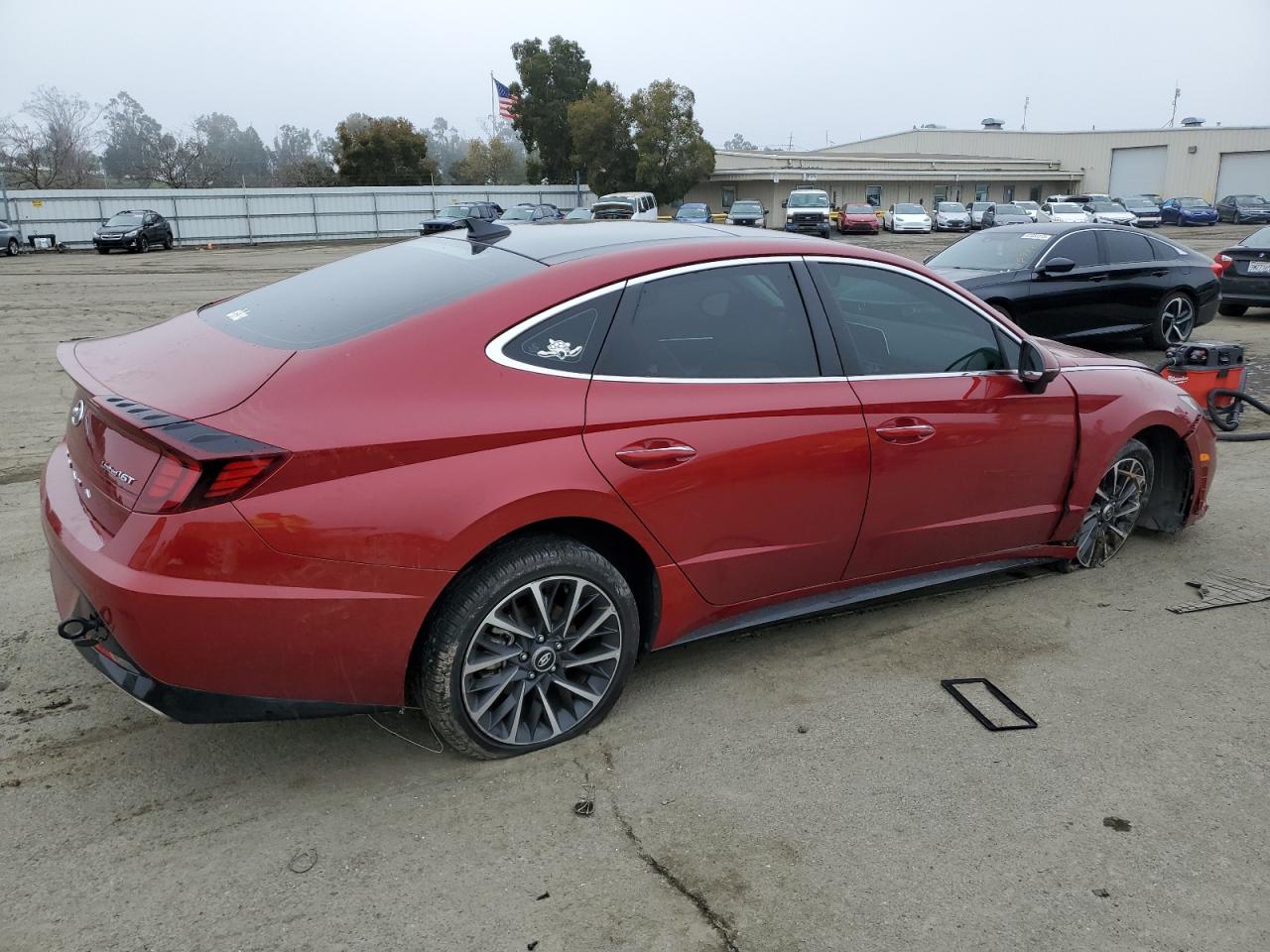 2023 Hyundai Sonata VIN KMHL34J27PA268541 Copart auction photo, all over / mechanical damage thumbnail 3