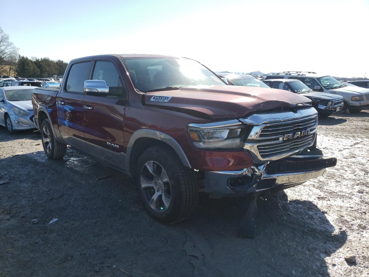 2019 RAM 1500 VIN 1C6SRFJT3KN633809 Copart auction photo, front end / rear end damage thumbnail 4