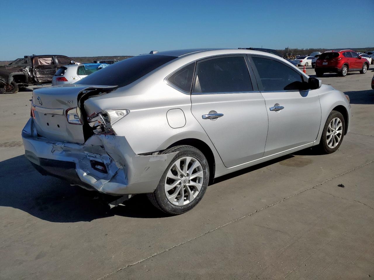 2019 Nissan Sentra VIN 3N1AB7AP4KY407902 Copart auction photo, rear end / minor dent/scratches damage thumbnail 3