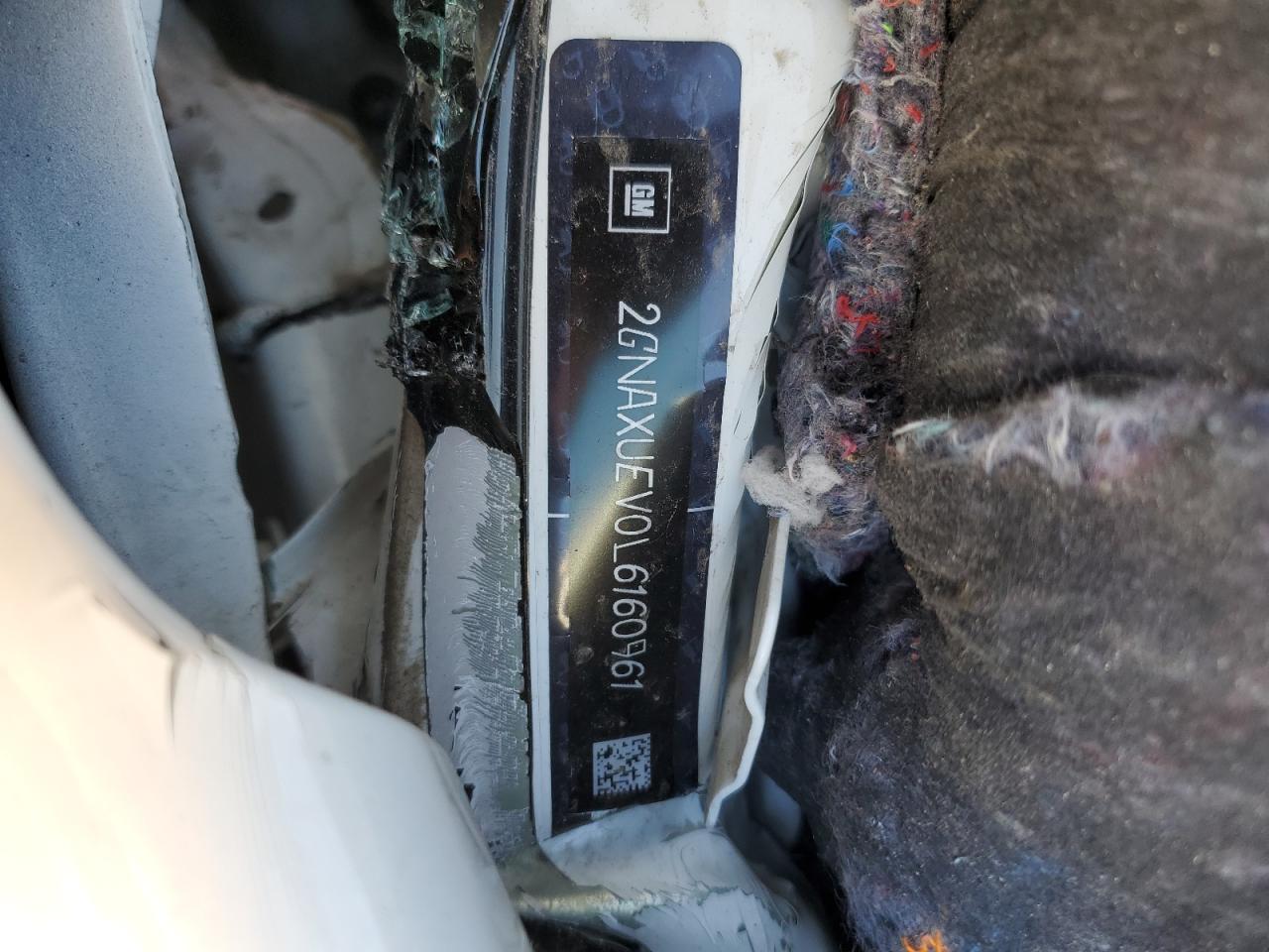 2020 Chevrolet Equinox VIN 2GNAXUEV0L6160961 Copart auction photo, rollover damage thumbnail 12