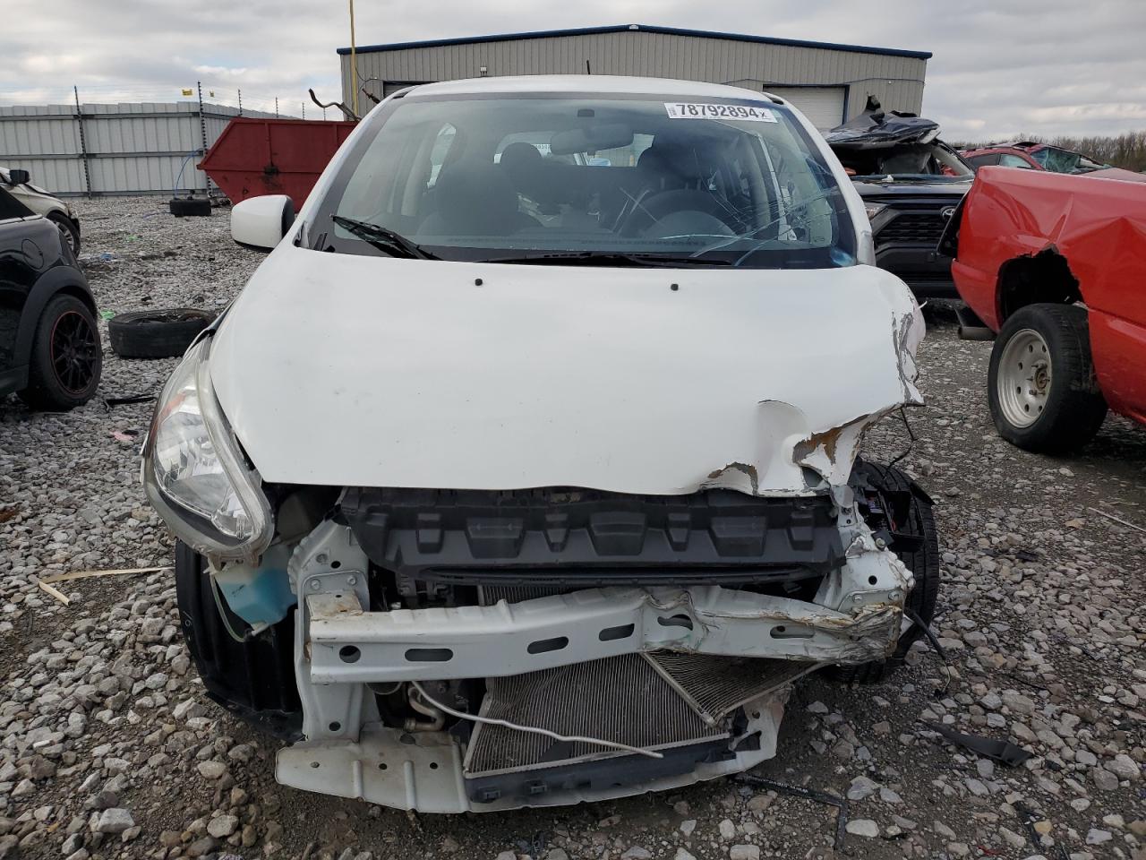2015 Mitsubishi Mirage VIN ML32A3HJ5FH032640 Copart auction photo, front end / side damage thumbnail 5