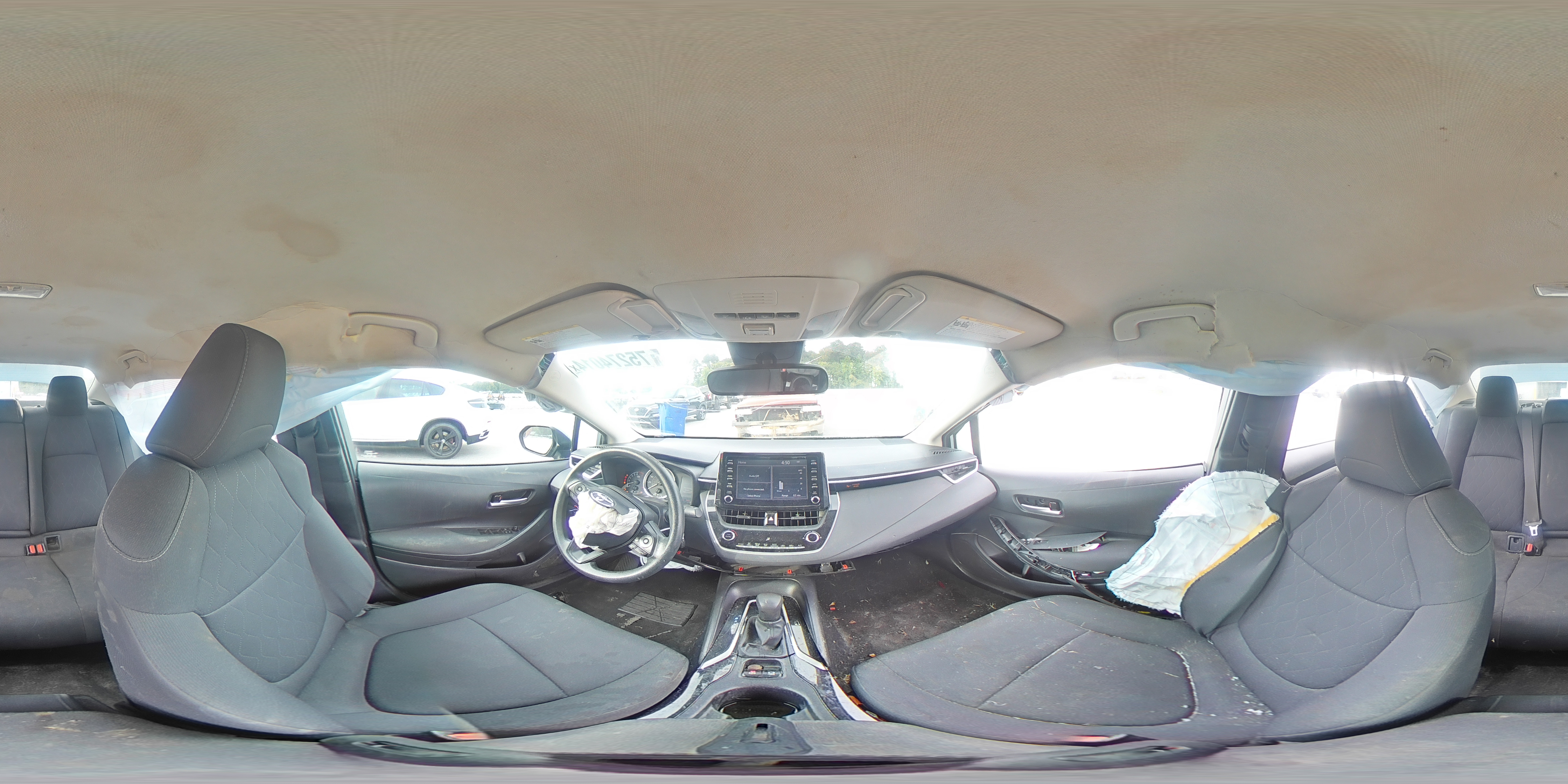 2020 Toyota Corolla VIN 5YFEPRAE7LP087714 Copart auction photo, side / front end damage thumbnail 12