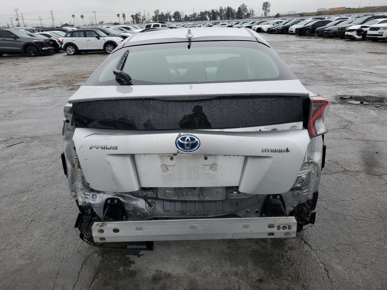 2016 Toyota Prius VIN JTDKBRFU1G3011017 Copart auction photo, rear end / front end damage thumbnail 6