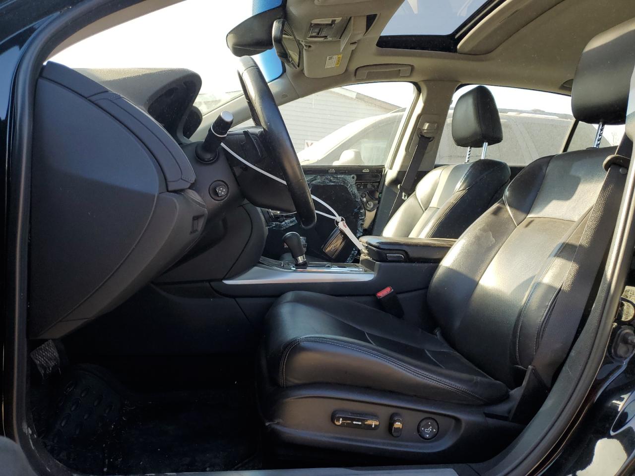 2014 Acura RLX VIN JH4KC1F50EC003834 Copart auction photo, front end / side damage thumbnail 7