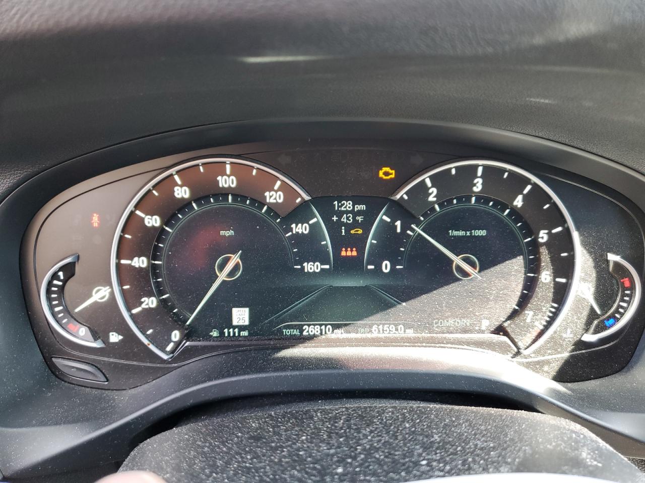 2019 BMW X3 VIN 5UXTR9C53KLP87038 Copart auction photo, front end / minor dent/scratches damage thumbnail 9