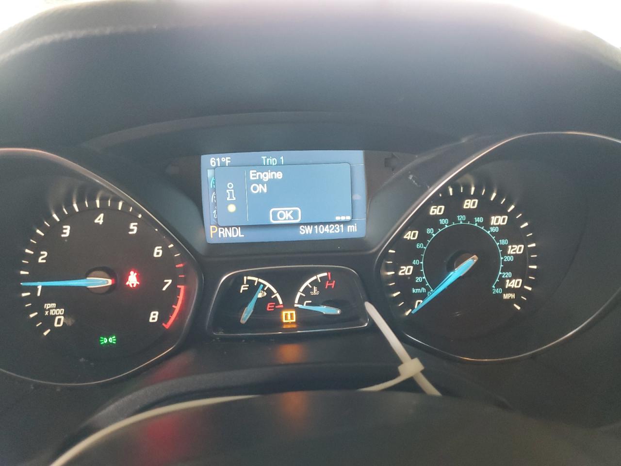 2014 Ford Focus VIN 1FADP3F28EL391465 Copart auction photo, front end damage thumbnail 9