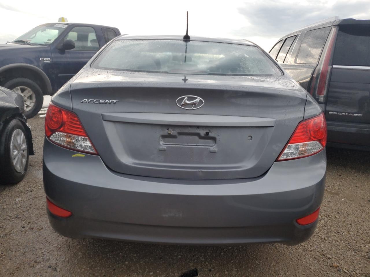 2013 Hyundai Accent VIN KMHCU4AE5DU577815 Copart auction photo, water/flood damage thumbnail 6