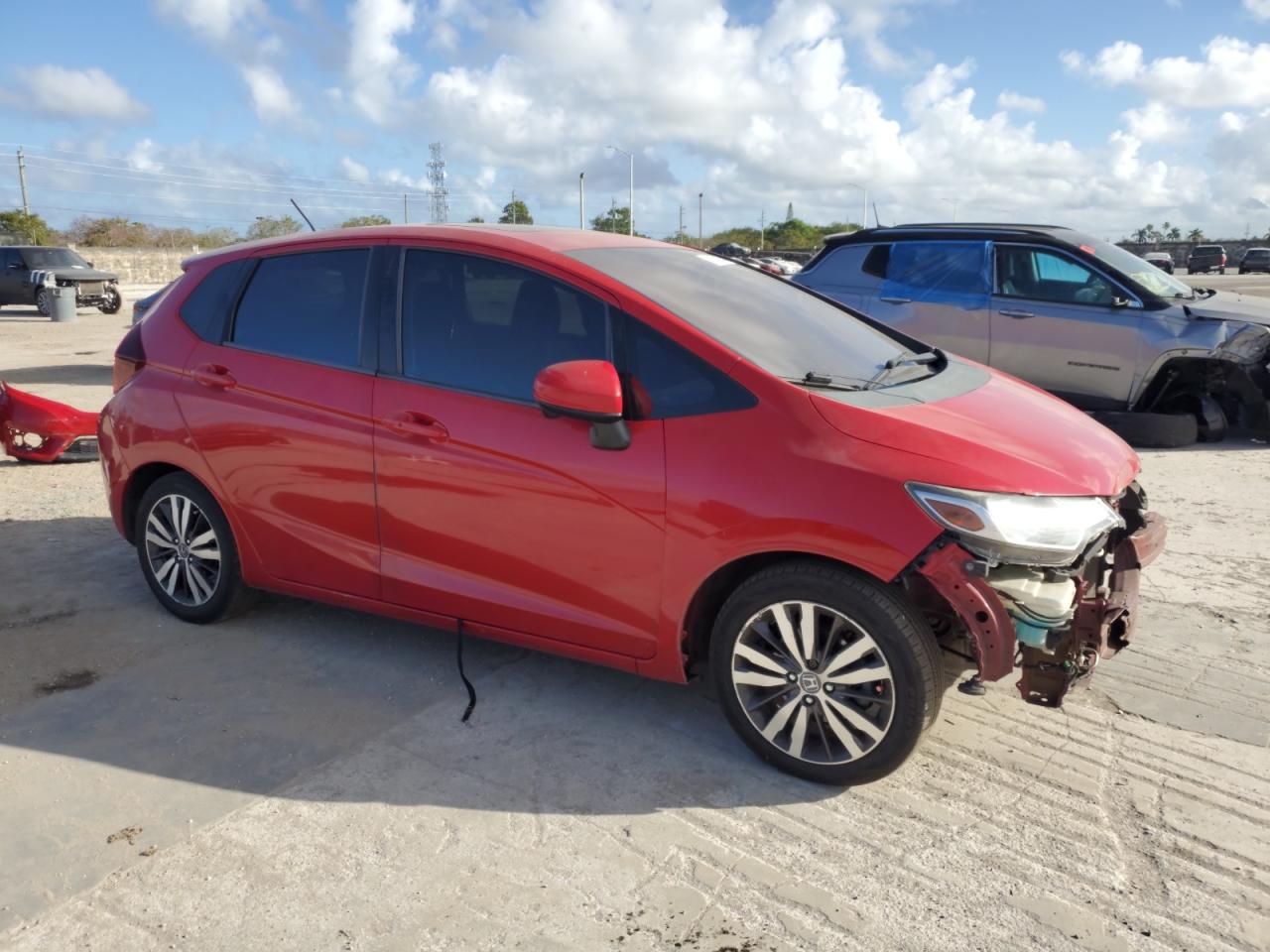 2015 Honda Fit VIN 3HGGK5H8XFM723524 Copart auction photo, front end damage thumbnail 4