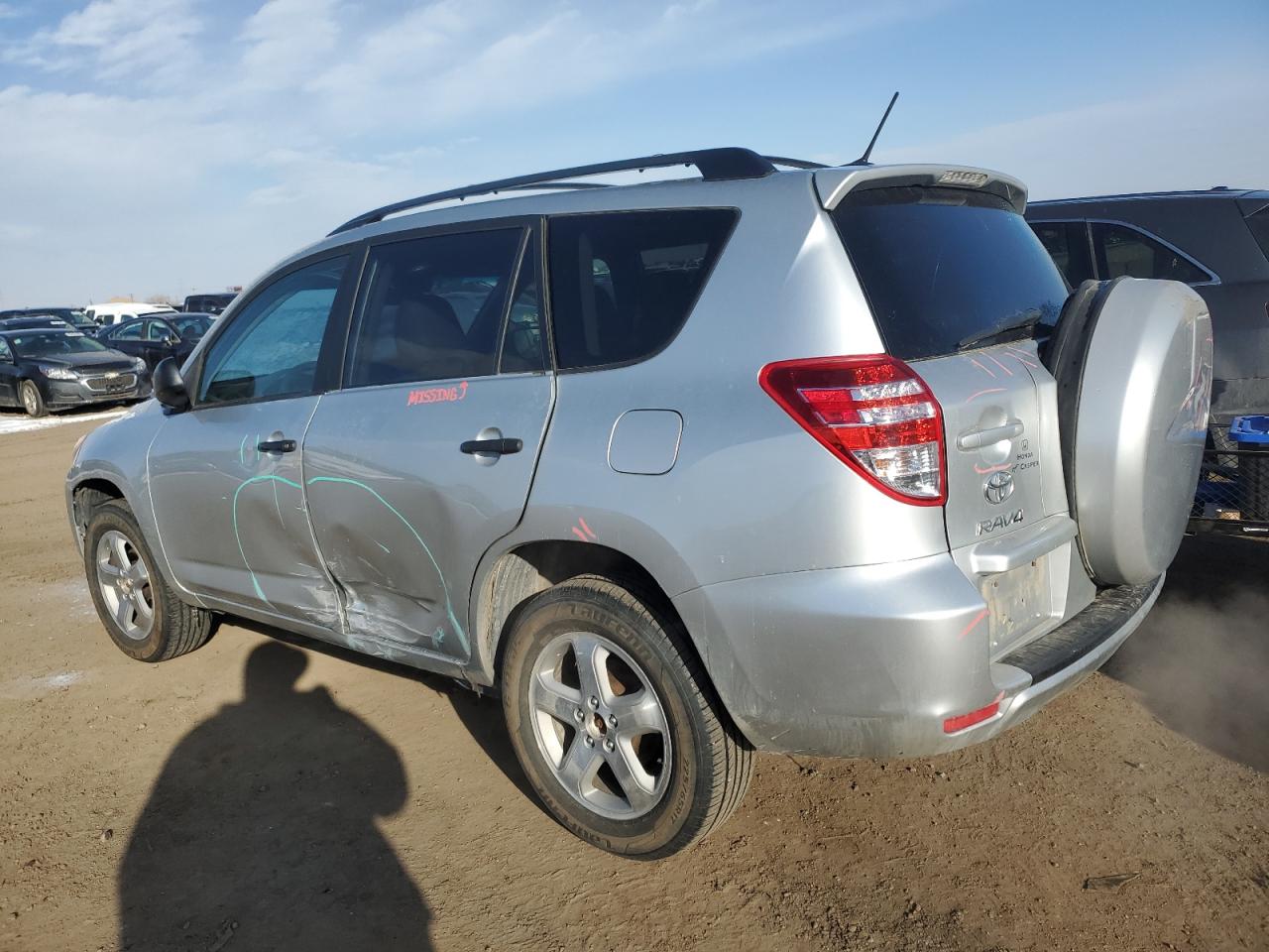 2012 Toyota RAV 4 VIN 2T3BF4DV7CW252252 Copart auction photo, side damage thumbnail 2
