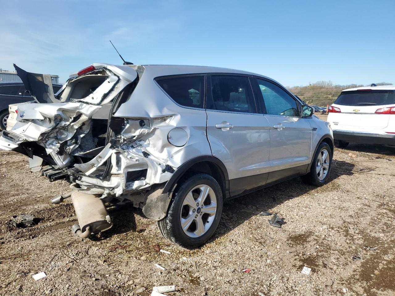 2015 Ford Escape VIN 1FMCU9G93FUA10030 Copart auction photo, rear end damage thumbnail 3