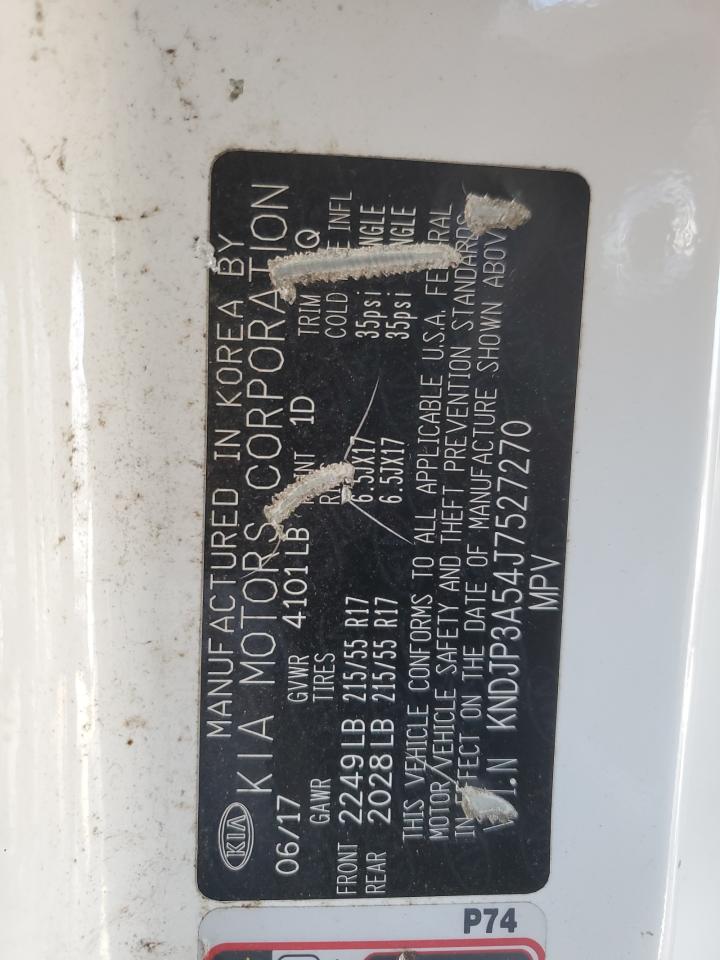 2018 KIA Soul VIN KNDJP3A54J7527270 Copart auction photo, front end / side damage thumbnail 15
