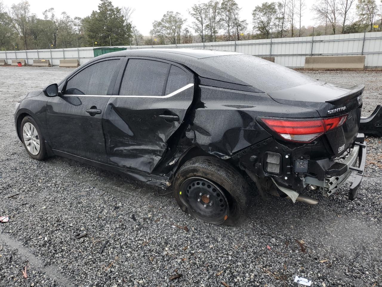 2022 Nissan Sentra VIN 3N1AB8BV2NY259093 Copart auction photo, rear end / side damage thumbnail 2