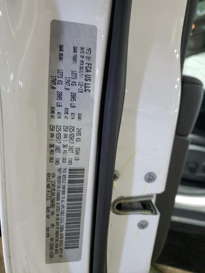 2020 Jeep Grand Cherokee VIN 1C4PJMLB4LD584982 Copart auction photo, side / front end damage thumbnail 13