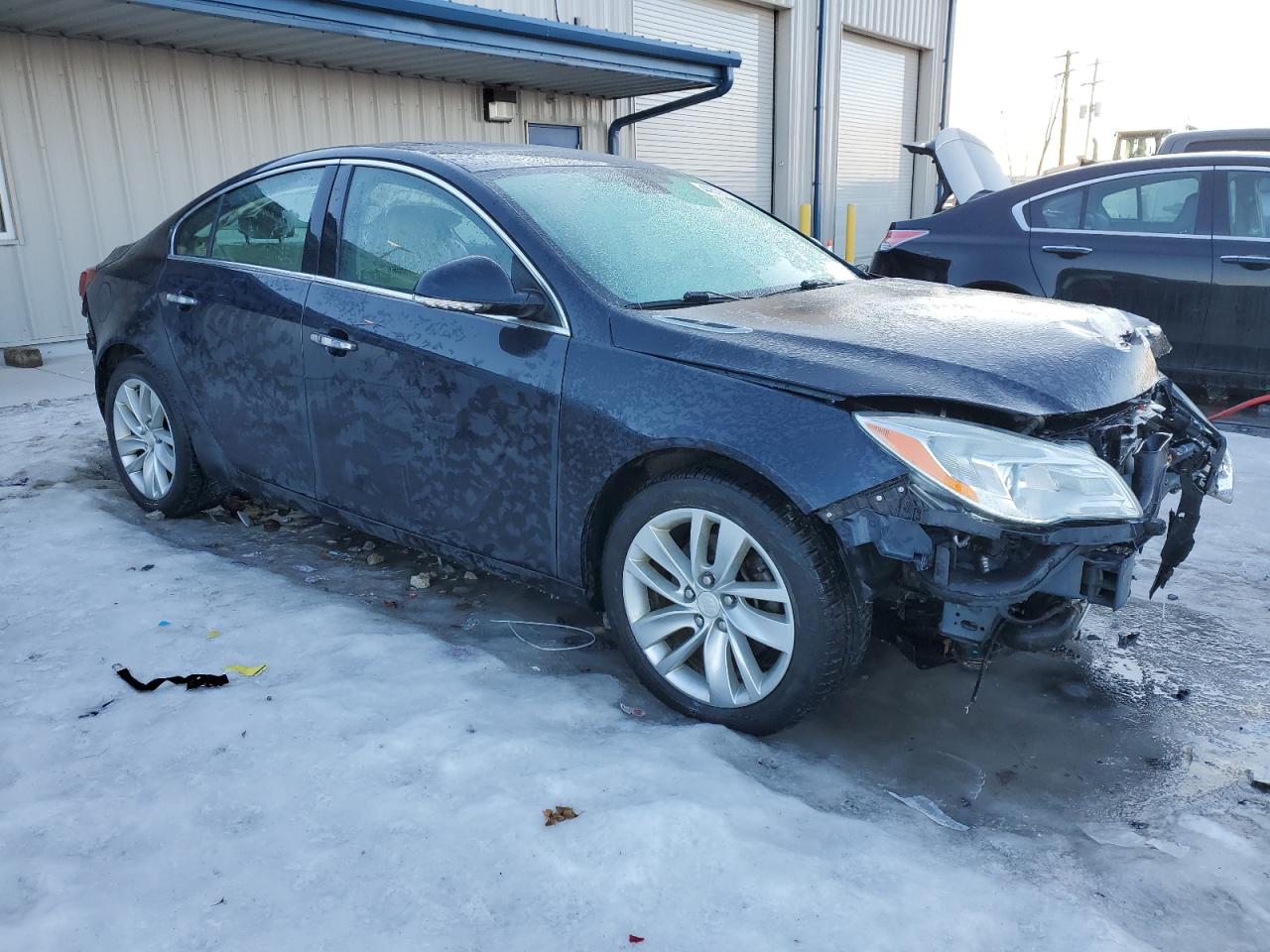 2014 Buick Regal VIN 2G4GN5EX5E9316859 Copart auction photo, front end / rear end damage thumbnail 4
