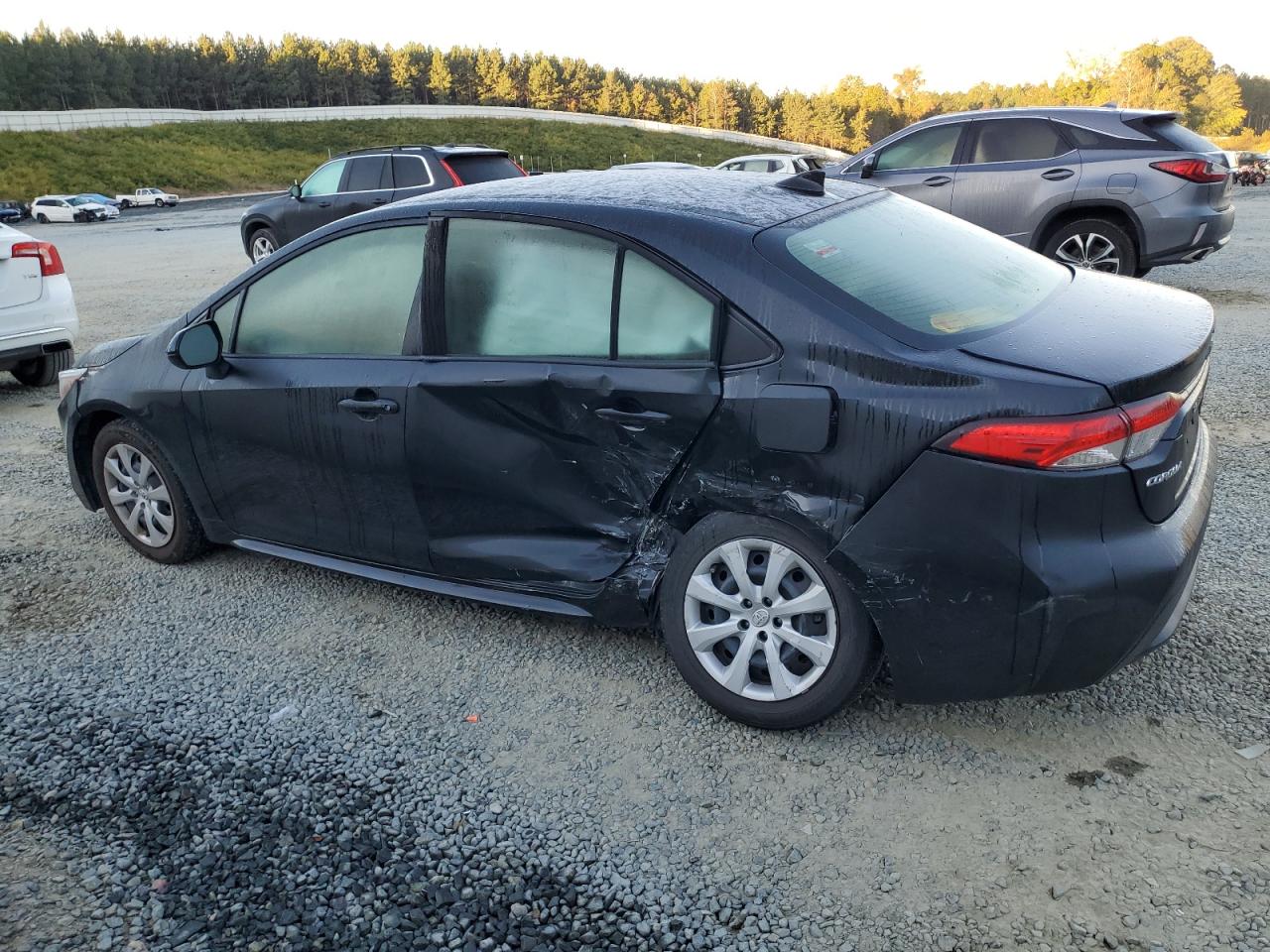 2021 Toyota Corolla VIN JTDEPMAE9MJ124349 Copart auction photo, side damage thumbnail 2