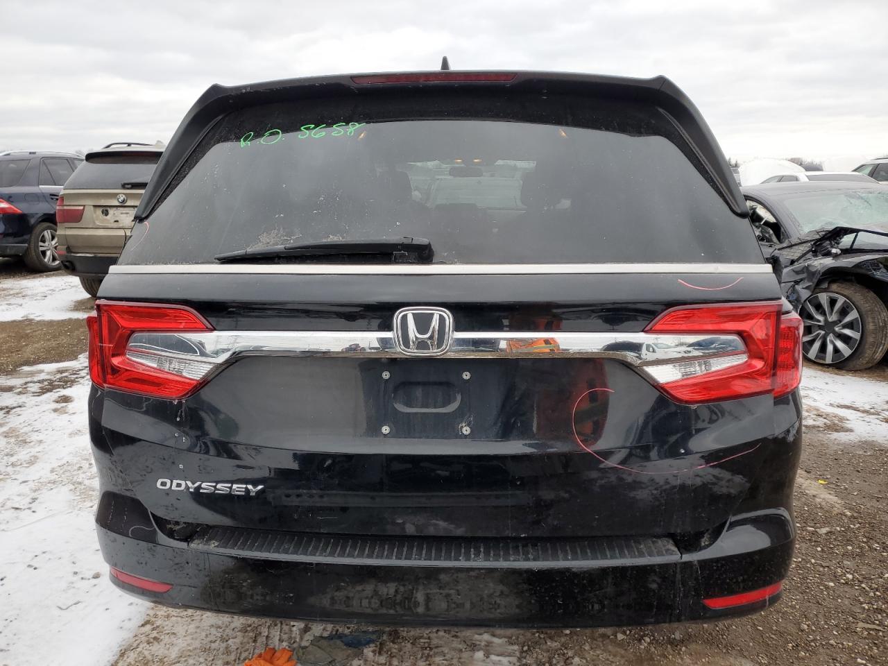 2019 Honda Odyssey VIN 5FNRL6H50KB058079 Copart auction photo, front end / minor dent/scratches damage thumbnail 6