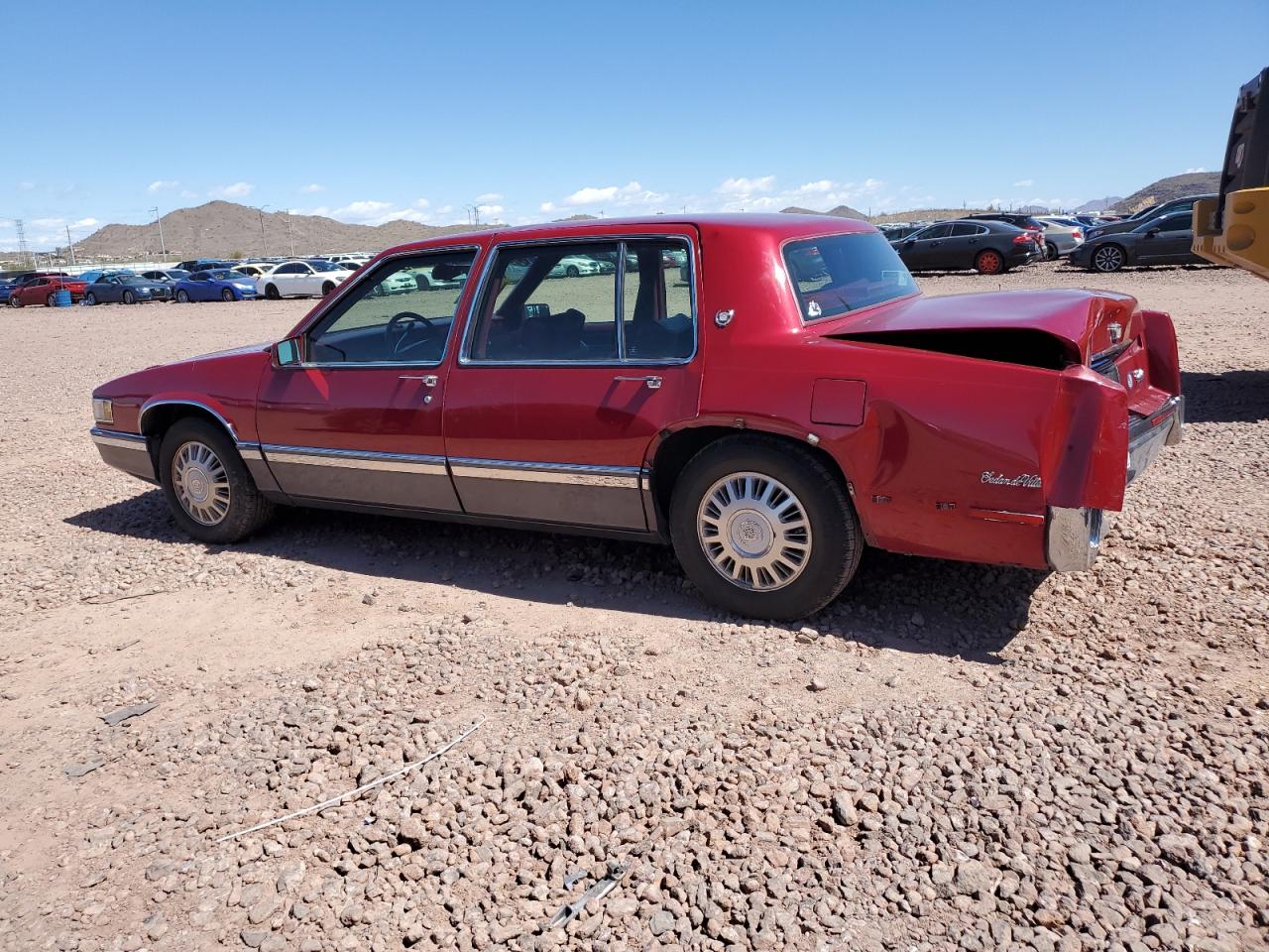 1991 Cadillac De Ville VIN 1G6CD53B8M4347542 Copart auction photo, rear end / side damage thumbnail 2