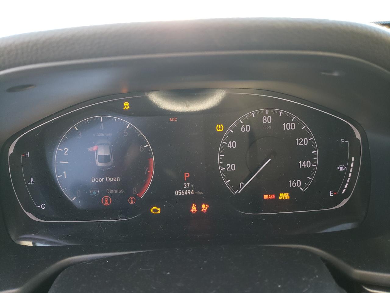 2019 Honda Accord VIN 1HGCV1F16KA048542 Copart auction photo, front end / minor dent/scratches damage thumbnail 9