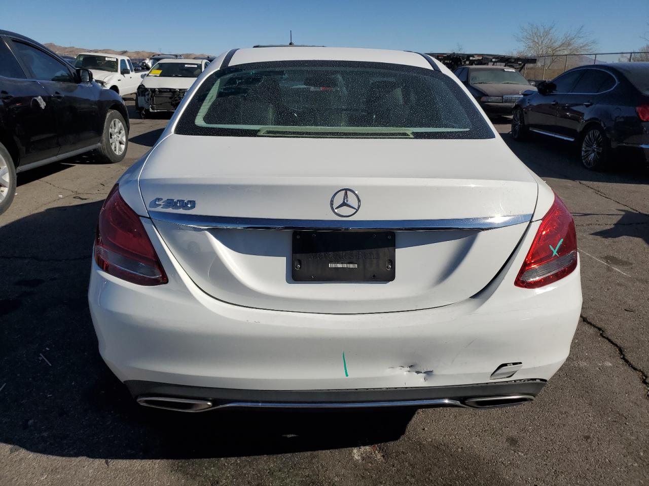 2017 Mercedes-Benz C-klasse VIN 55SWF4JB1HU213390 Copart auction photo, front end / rear end damage thumbnail 6
