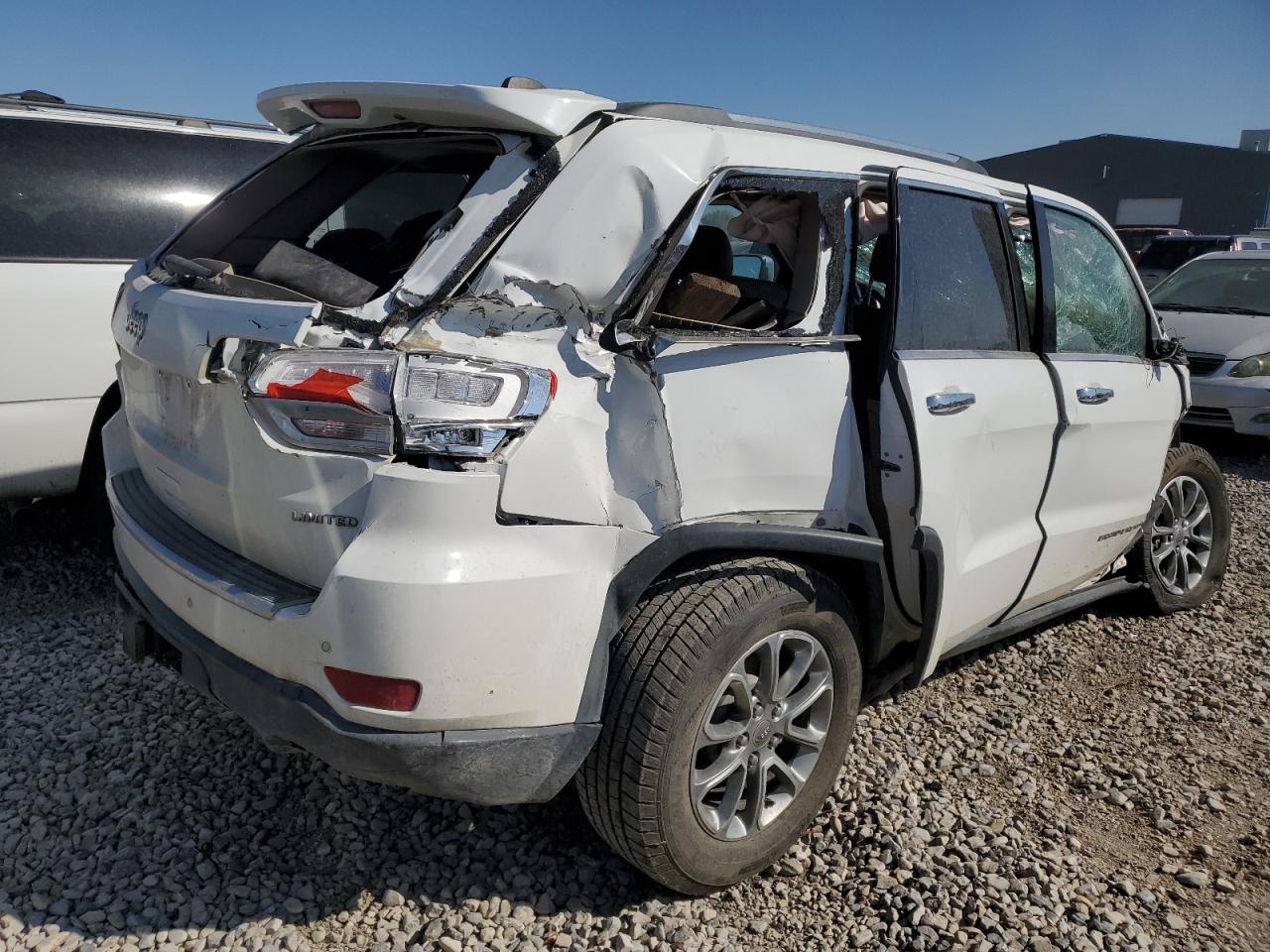 2015 Jeep Grand Cherokee VIN 1C4RJFBG4FC638485 Copart auction photo, rollover damage thumbnail 3