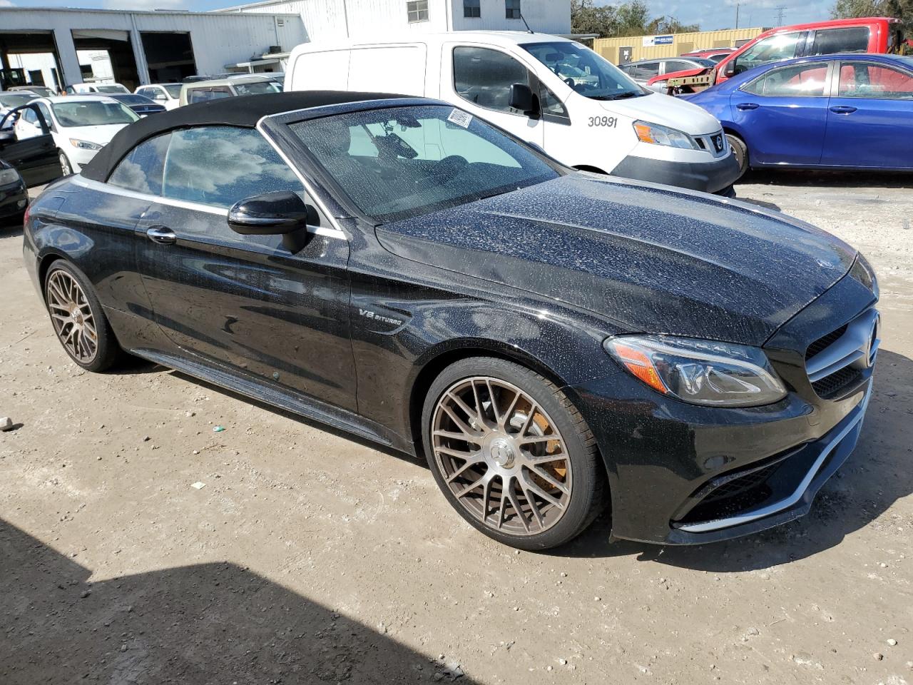 2017 Mercedes-Benz C-klasse VIN WDDWK8GB0HF468769 Copart auction photo, water/flood damage thumbnail 4