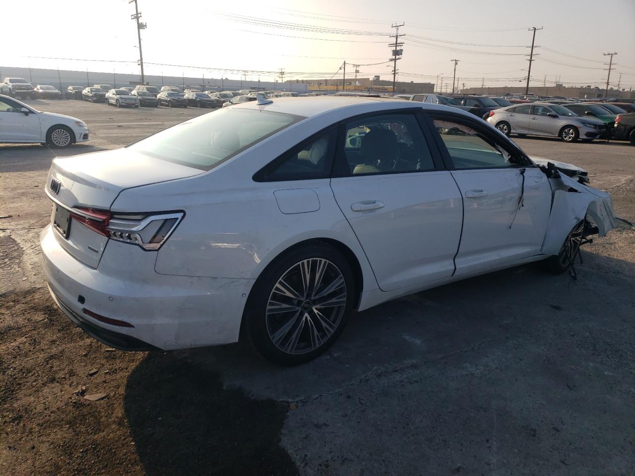 2024 Audi A6 VIN WAUE3BF29RN004336 Copart auction photo, front end / side damage thumbnail 3