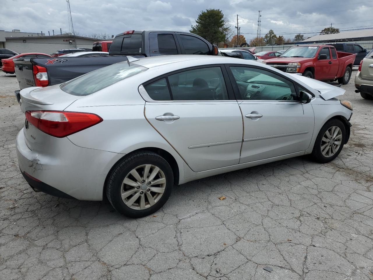 2014 KIA Forte VIN KNAFX4A86E5164815 Copart auction photo, front end / rear end damage thumbnail 3