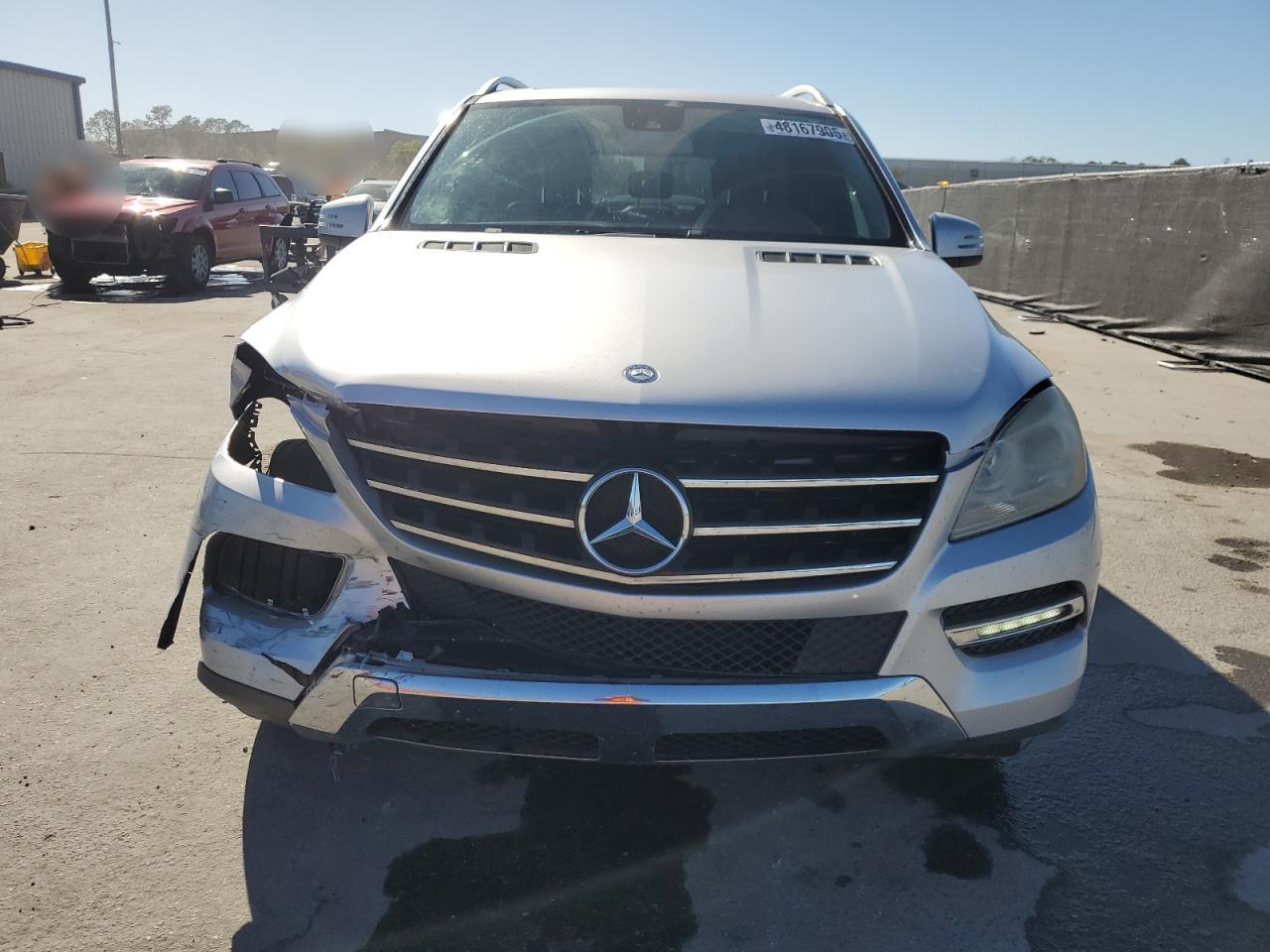 2013 Mercedes-Benz M-klasse VIN 4JGDA5JB6DA156714 Copart auction photo, front end / side damage thumbnail 5