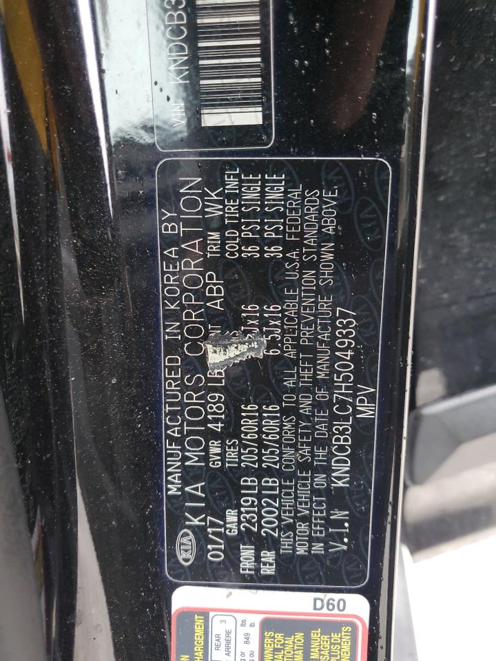 2017 KIA Niro VIN KNDCB3LC7H5049337 Copart auction photo, front end damage thumbnail 15