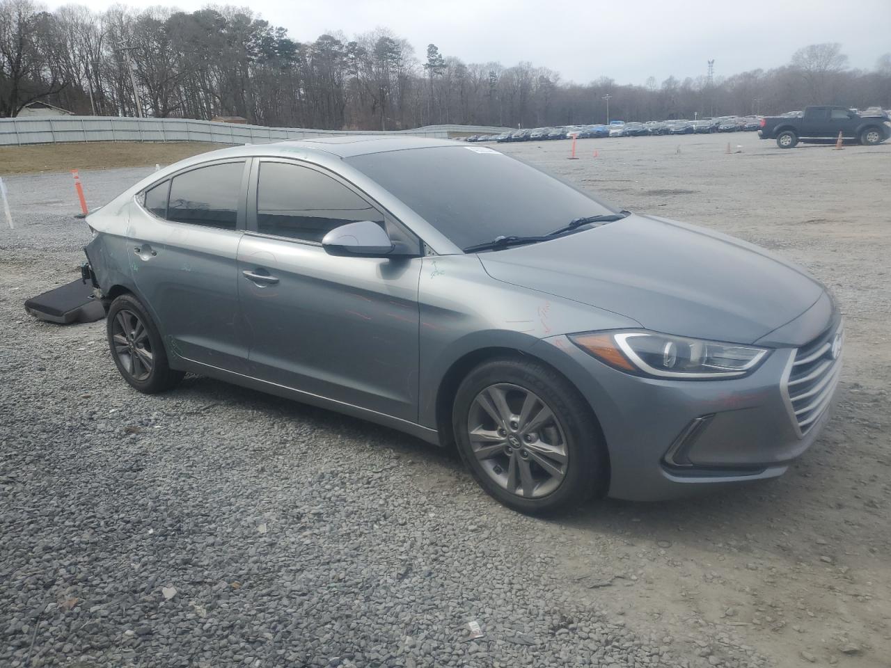 2018 Hyundai Elantra VIN KMHD84LFXJU511660 Copart auction photo, rear end / minor dent/scratches damage thumbnail 4