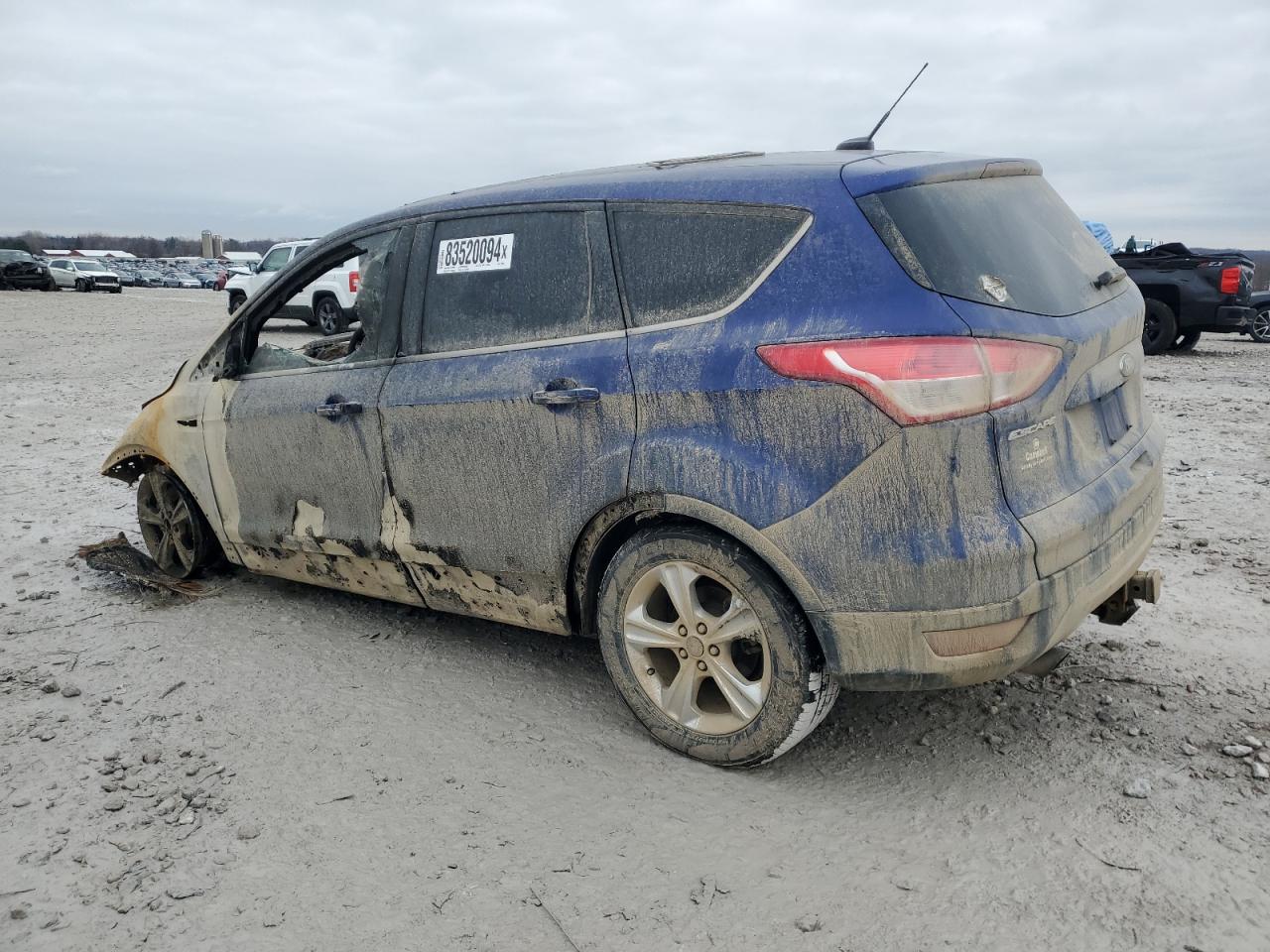 2015 Ford Escape VIN 1FMCU9G90FUC35103 Copart auction photo, burn damage thumbnail 2