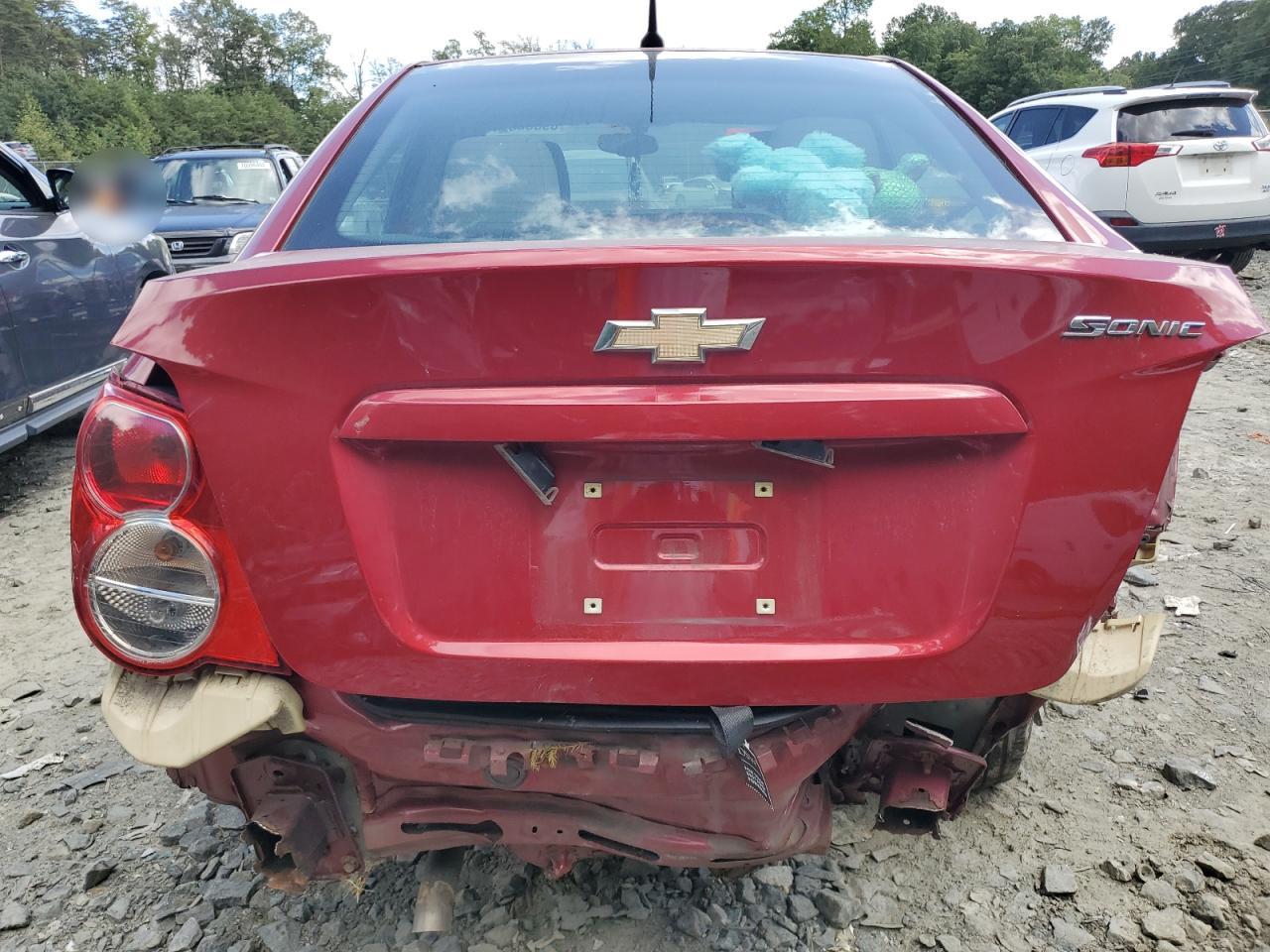 2014 Chevrolet Sonic VIN 1G1JA5SG6E4117647 Copart auction photo, rear end damage thumbnail 6