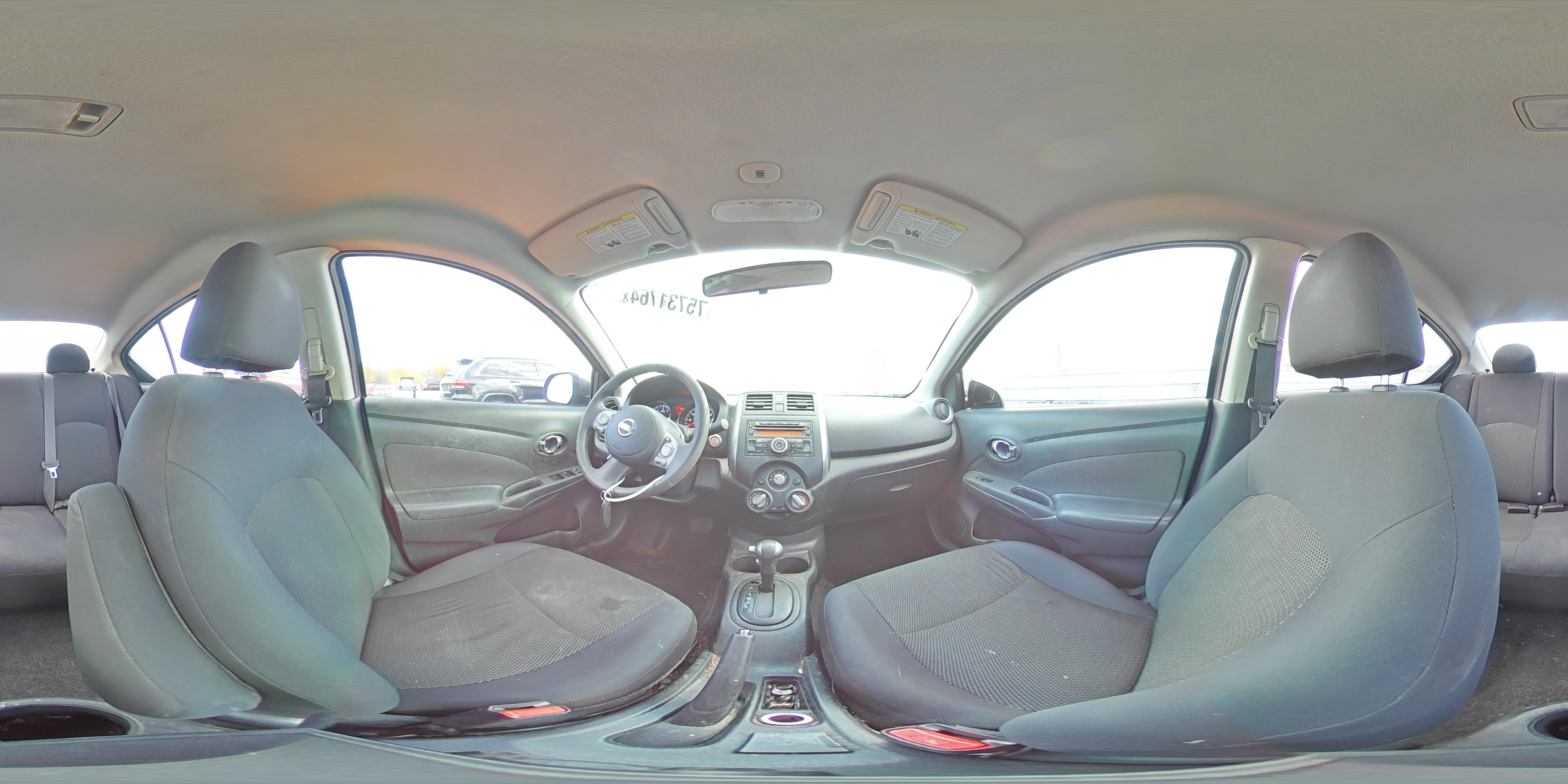 2013 Nissan Versa VIN 3N1CN7AP8DL873168 Copart auction photo, front end / hail damage thumbnail 14