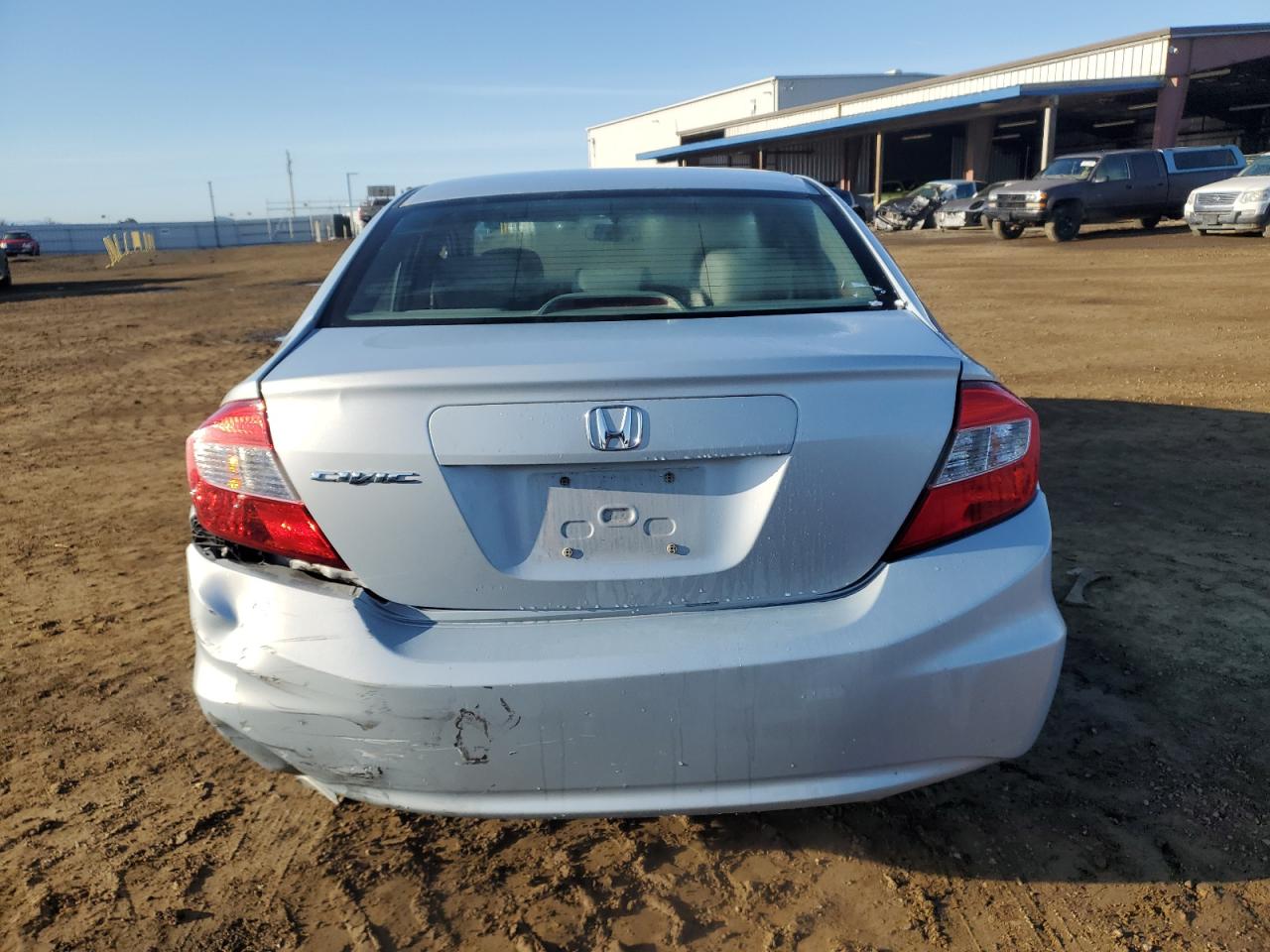 2012 Honda Civic VIN 2HGFB2F94CH507684 Copart auction photo, side / rear end damage thumbnail 6