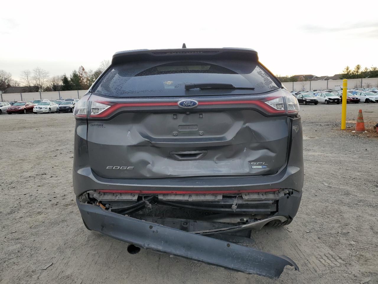 2016 Ford Edge VIN 2FMPK4J96GBC10569 Copart auction photo, rear end / side damage thumbnail 6