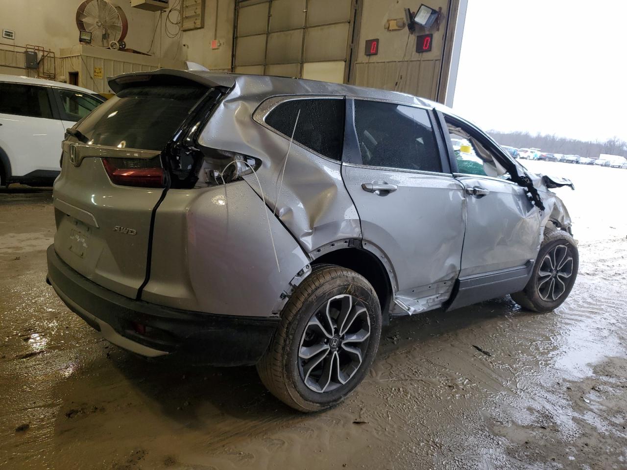 2021 Honda CR-V VIN 2HKRW2H85MH663990 Copart auction photo, rollover / all over damage thumbnail 3