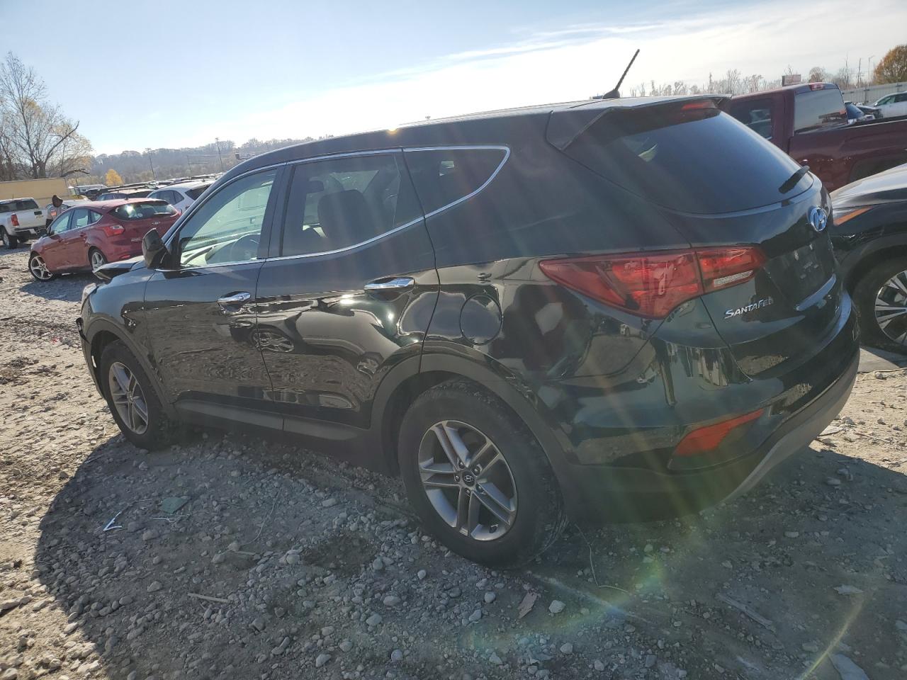 2018 Hyundai Santa Fe VIN 5XYZT3LB3JG560300 Copart auction photo, front end damage thumbnail 2