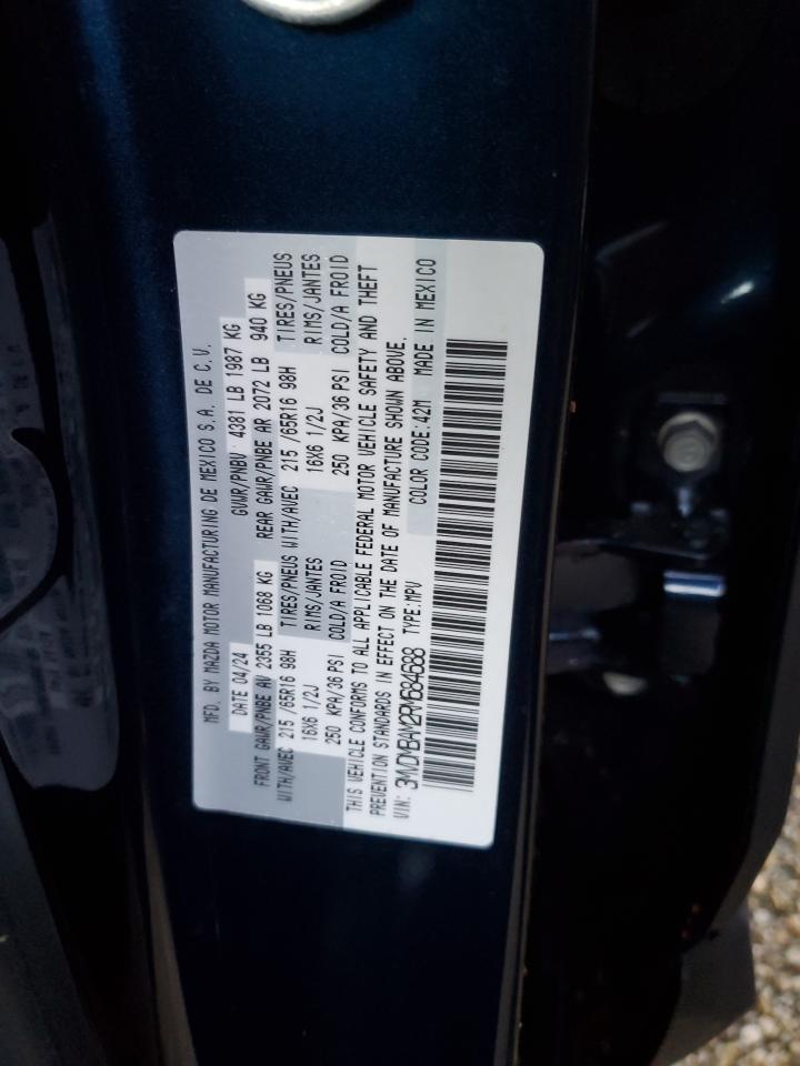 2024 Mazda CX-30 VIN 3MVDMBAM2RM684688 Copart auction photo, water/flood damage thumbnail 13