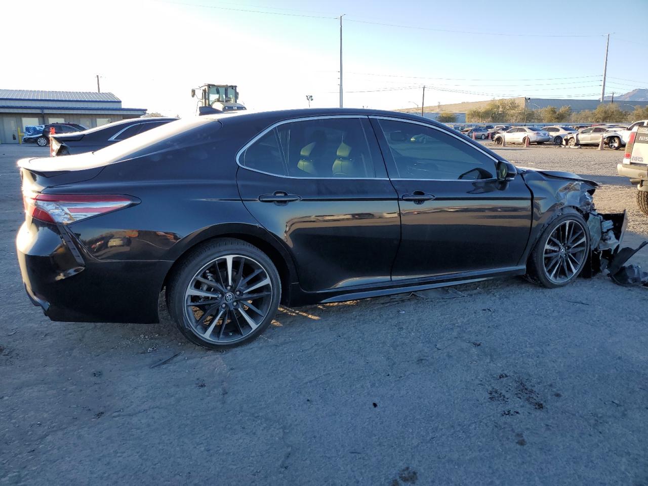 2018 Toyota Camry VIN 4T1BZ1HK0JU004596 Copart auction photo, front end damage thumbnail 3