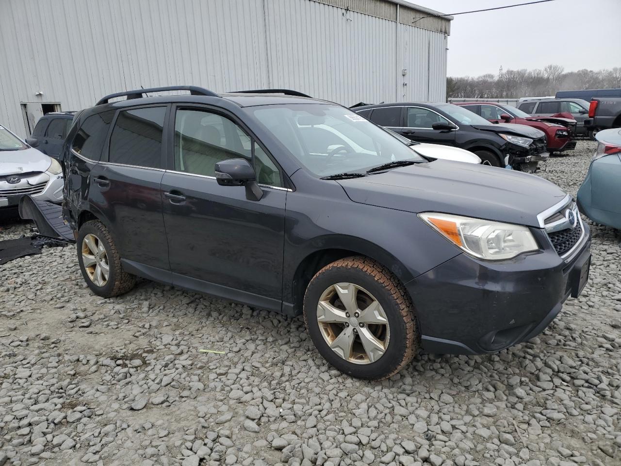 2014 Subaru Forester VIN JF2SJAPC1EH474416 Copart auction photo, rear end damage thumbnail 4