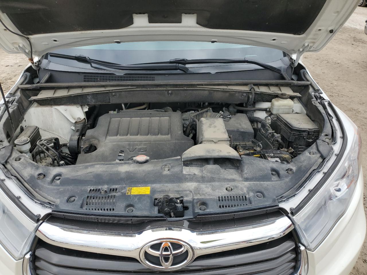 2016 Toyota Highlander VIN 5TDJKRFH8GS248830 Copart auction photo, undercarriage / rear end damage thumbnail 12