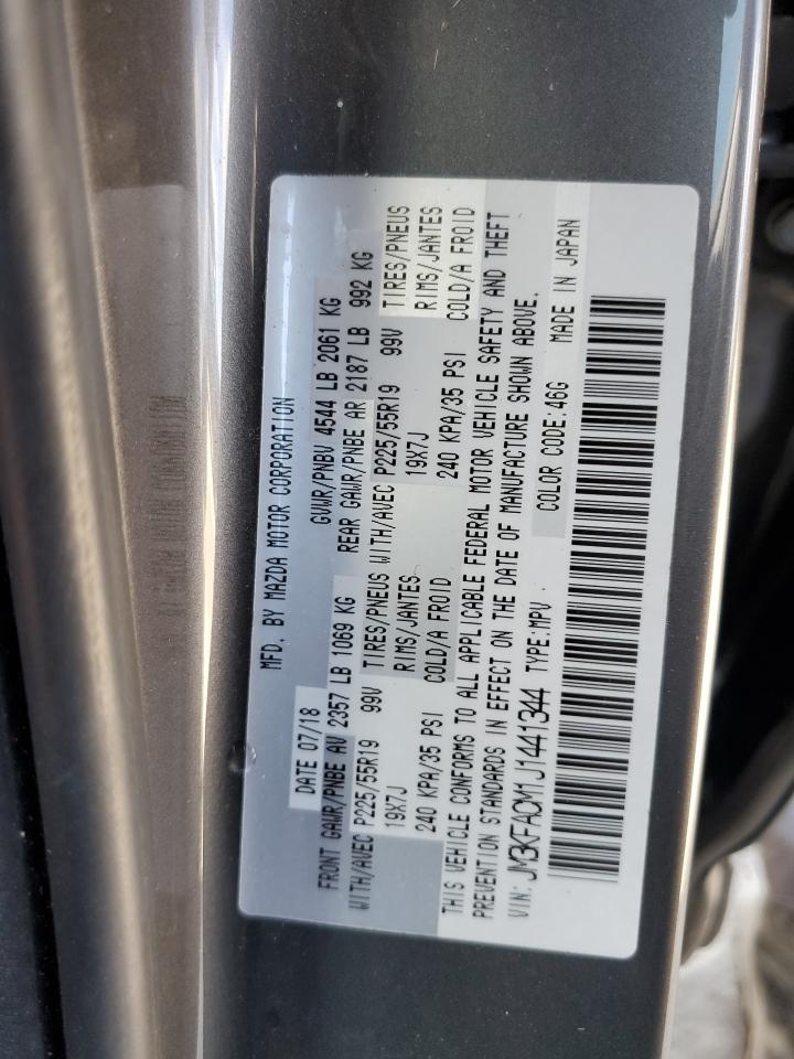 2018 Mazda CX-5 VIN JM3KFACM1J1441344 Copart auction photo, front end / rear end damage thumbnail 13