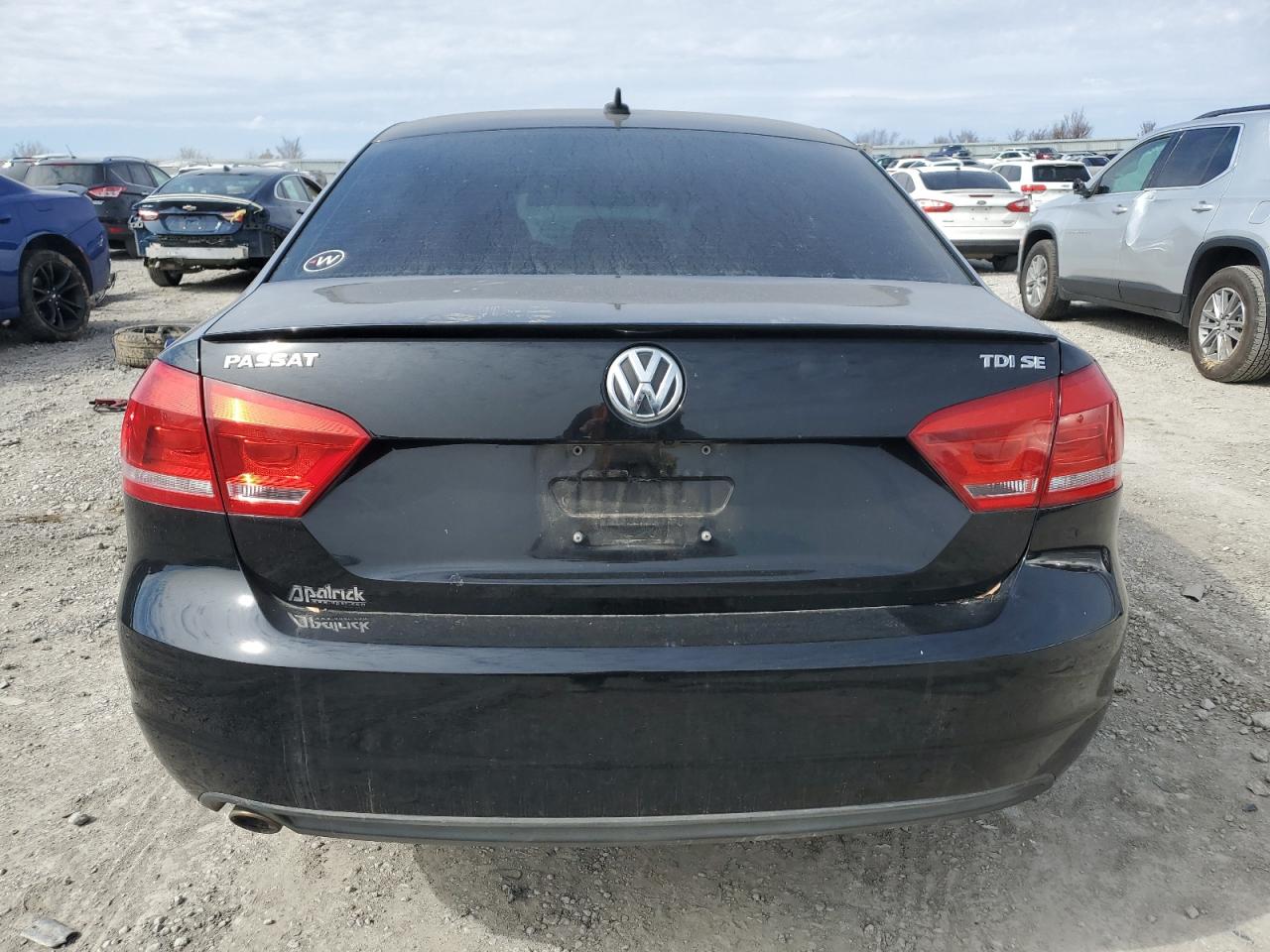 2014 Volkswagen Passat VIN 1VWBN7A33EC033475 Copart auction photo, water/flood damage thumbnail 6