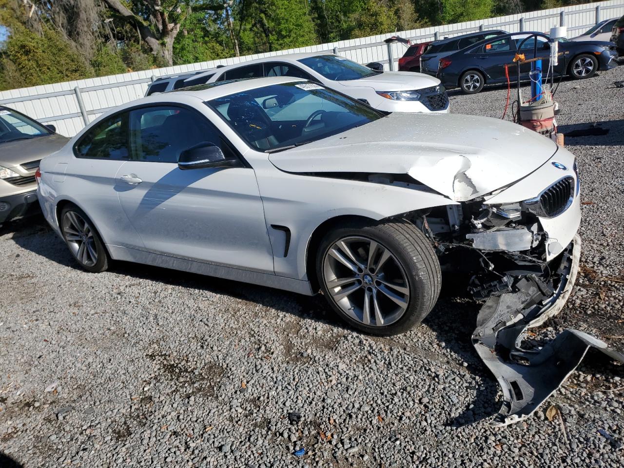 2015 BMW 4er VIN WBA3N3C54FK233896 Copart auction photo, front end damage thumbnail 4