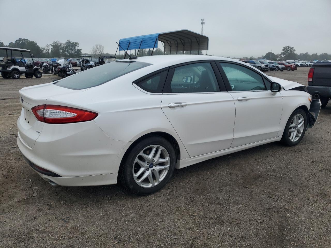 2014 Ford Fusion VIN 3FA6P0H74ER351868 Copart auction photo, front end / side damage thumbnail 3