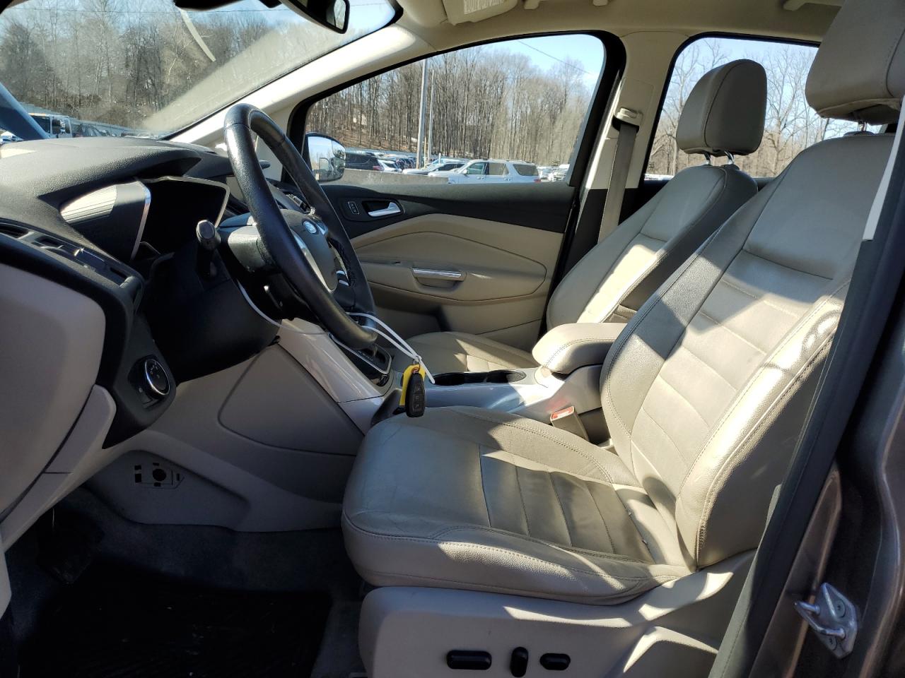2014 Ford C-MAX VIN 1FADP5BU6EL505465 Copart auction photo, front end / side damage thumbnail 7