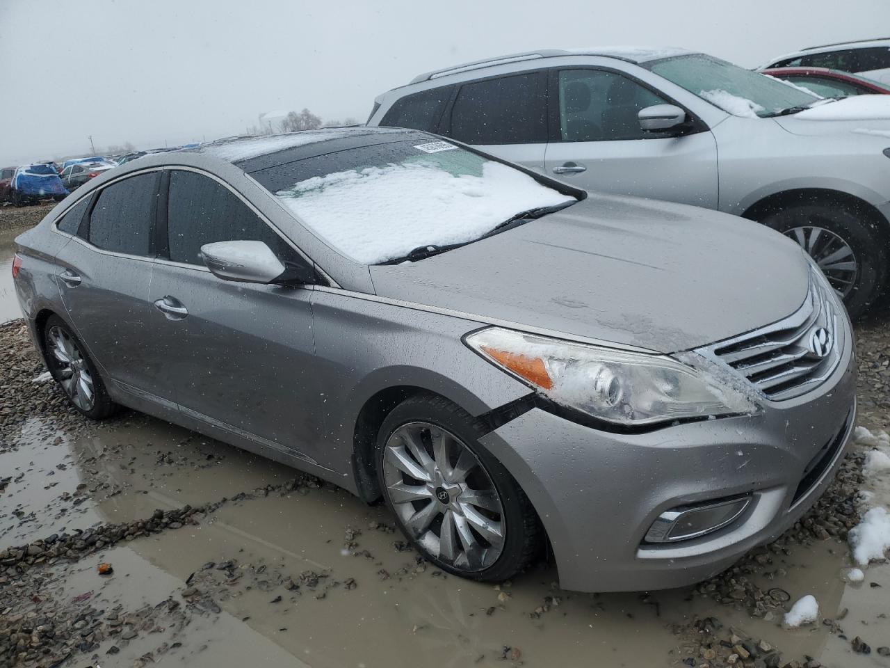 2012 Hyundai Azera VIN KMHFH4JG0CA177020 Copart auction photo, undercarriage damage thumbnail 4