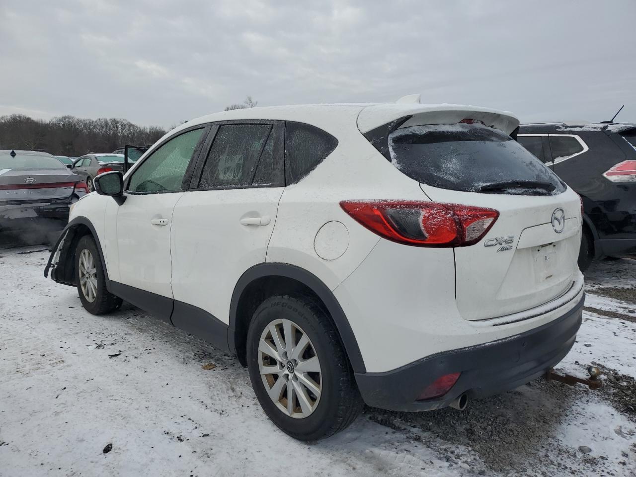 2015 Mazda CX-5 VIN JM3KE4CY3F0457579 Copart auction photo, front end / burn damage thumbnail 2