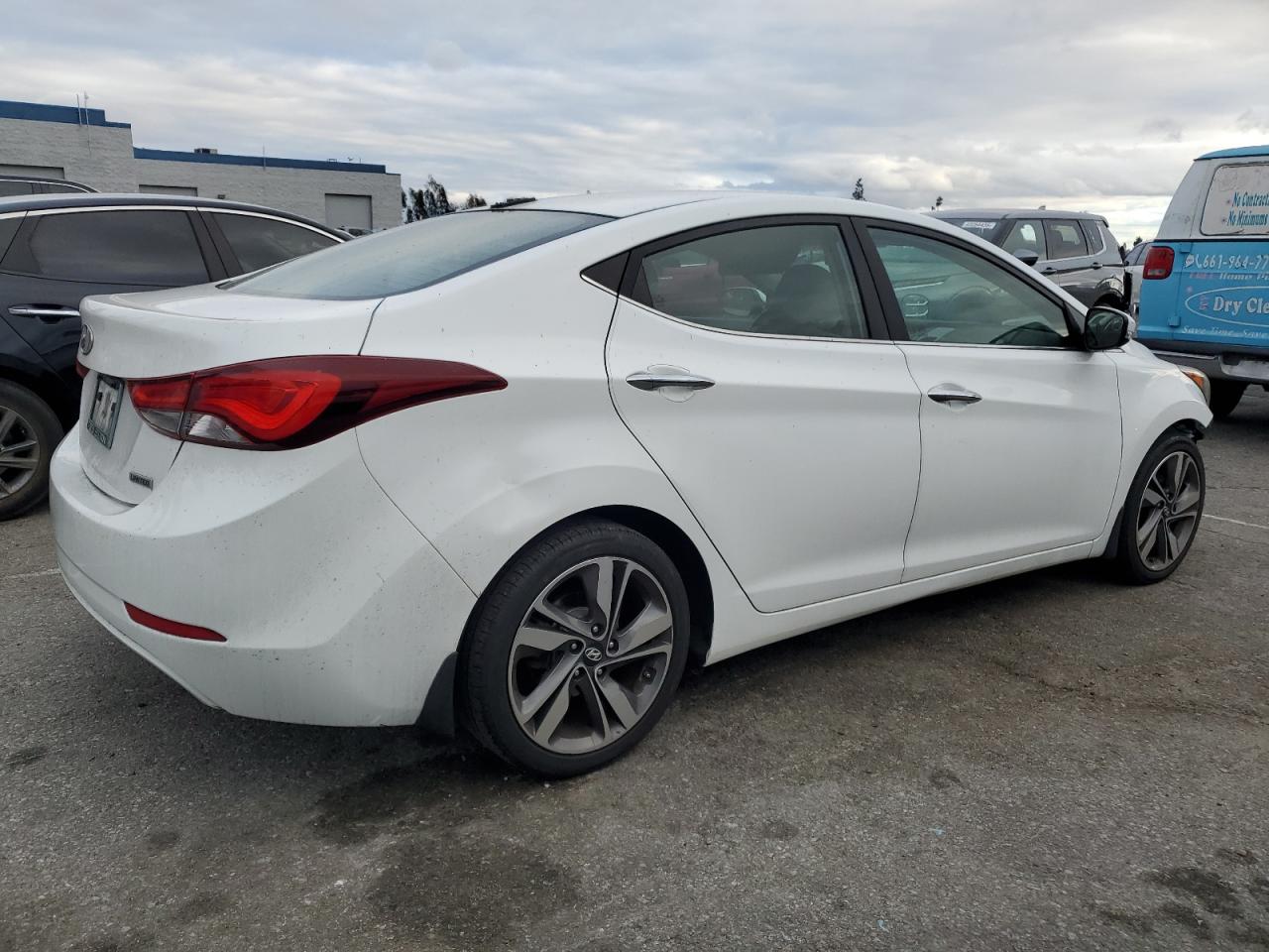 2014 Hyundai Elantra VIN 5NPDH4AEXEH476133 Copart auction photo, front end damage thumbnail 3